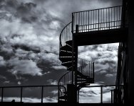 Abstract escape stairway - Lanscape - Lincoln 24-4-13.jpg