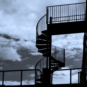 Abstract escape stairway - Lanscape - Lincoln 24-4-13.jpg